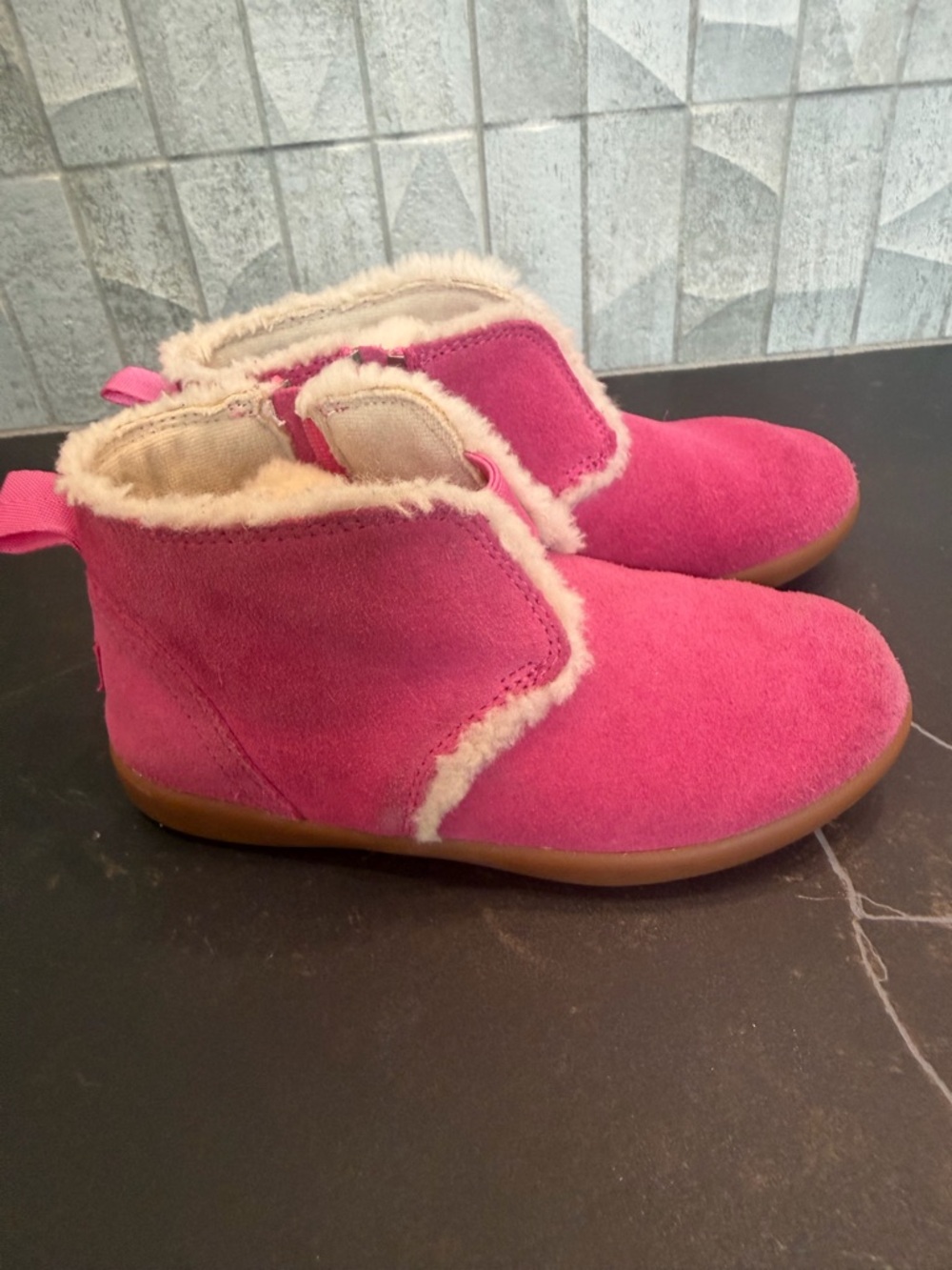 UGG Kids Pink Ankle Boots